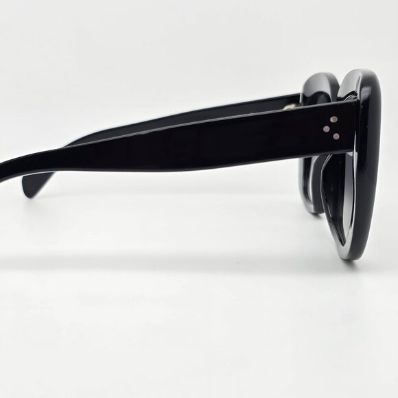 Celine CL41433/S 807 Black Frame Grey Gradient Lens Oversized Sunglasses w/ Case - Picture 6 of 15